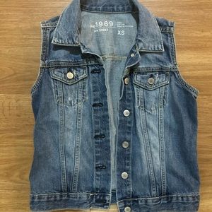 GAP jean jacket vest